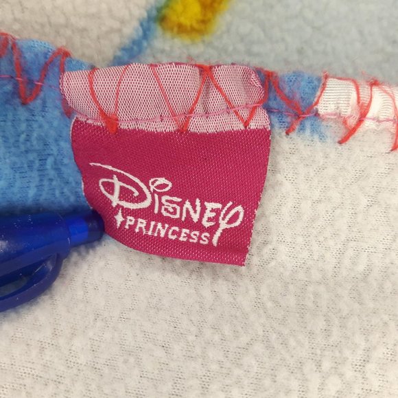 Large Disney Cinderella soft fleece Blanket pink approx 48" x33.5" - Picture 4 of 4